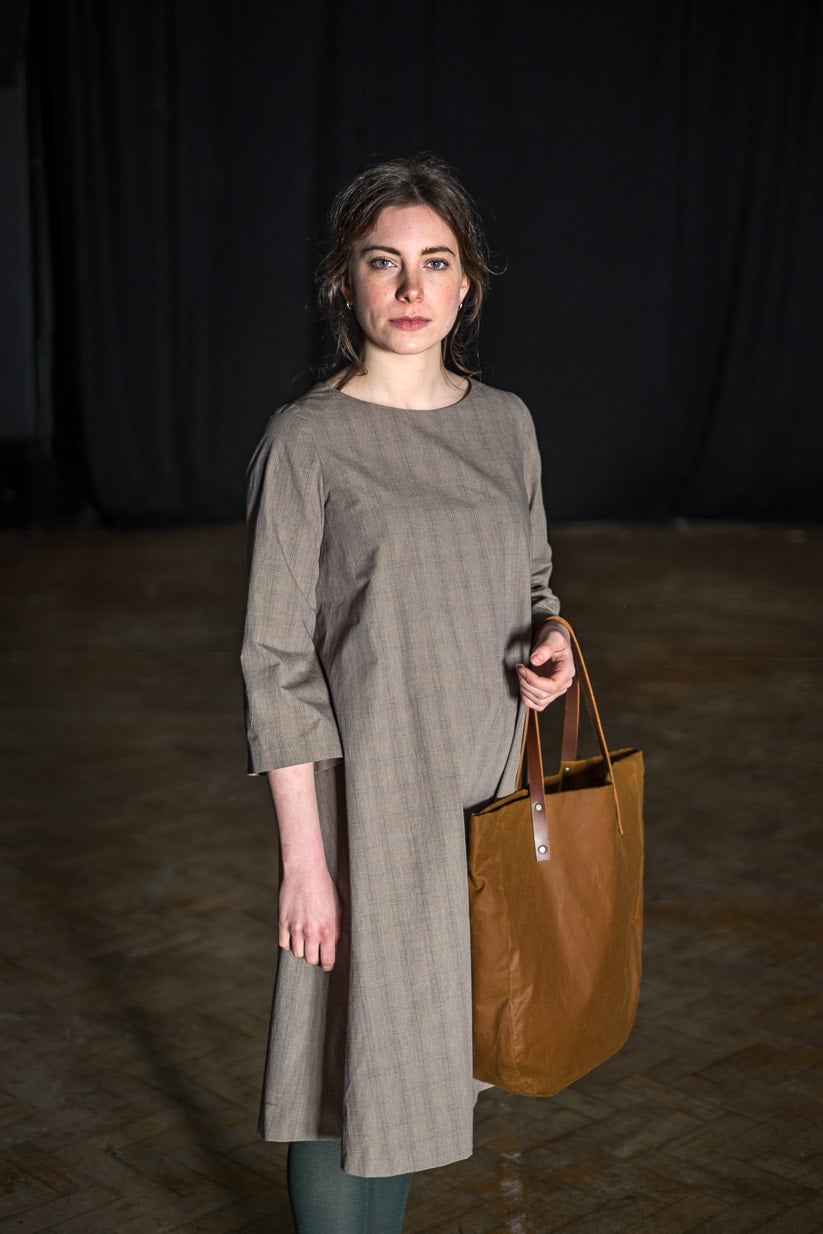 brown paper dress Carmel Maxi Dress