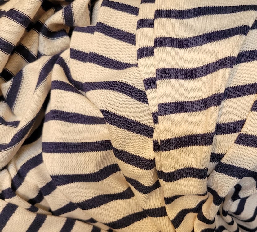 Breton Stripe Organic Cotton Jersey Knit